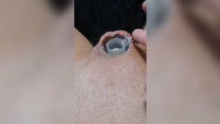 Micropenis Superglue ashtray damp cigarette solo cbt BDSM