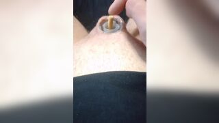 Micropenis Superglue ashtray damp cigarette solo cbt BDSM