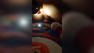 Sissy asspussy training with fucking machine