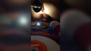 Sissy asspussy training with fucking machine