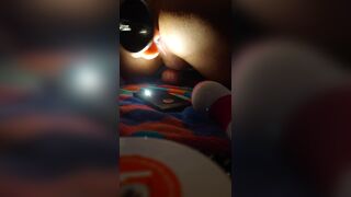 Sissy asspussy training with fucking machine