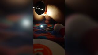 Sissy asspussy training with fucking machine