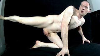 Kudoslong strips for the camera and shows his flaccid cock