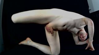 Kudoslong strips for the camera and shows his flaccid cock