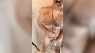 Submissive Cock Hungry Horny Bottom Scrubbing In Chains With An Ending Surprise HD 1080!!! - 6 image