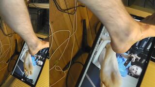 EDGEWORTH JOHNSTONE Cumming on my Foot - Feet Fetish Cumshot