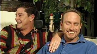 Hairy man taking it from the ass while masturbates