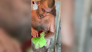 HD 1080 Horny Submissive Bottom Shower In Chains