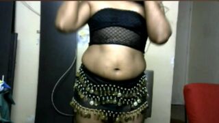 KRITHI Sexy BELLY DANCE, Curvy Hip Folds & Strip Tease