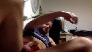 MY MAN FUCK MY FACE HARD IN RED SHORTS - 4 image