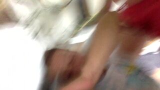 MY MAN FUCK MY FACE HARD IN RED SHORTS - 7 image