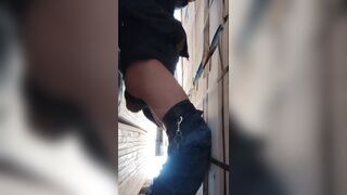 Thin horny bottom fuck him self at job site and squirts!! - 13 image