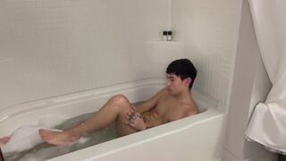 College teen step bro bath jerk off - 11 image