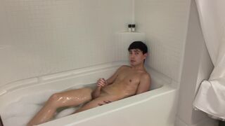 College teen step bro bath jerk off - 9 image