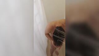 Barely 18+ teen twink in shower - 3 image
