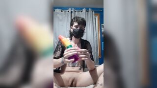 Alt Fag Fucks Himself On Cam