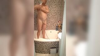 Amateur chubby guy in the shower - 8 image
