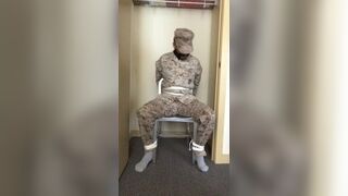 Tied Gagged in Uniform - 3 image