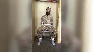Tied Gagged in Uniform - 7 image