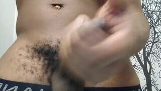 Jerking off up close and personal