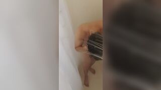 Barely 18+ skinny teen in shower feat buttercuppp