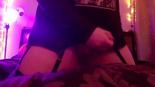 Squishy Femboy Plays With Ass and Beats Cock - 10 image