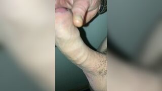 Curved cock with big cockhead and cumshot