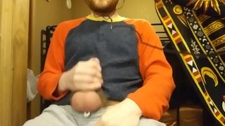 Stroking My Hairy Cock Till I Cum - 2 image