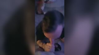 Sucking dick ends in facial