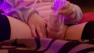 Cute Twink Fucks Clear Fleshlight
