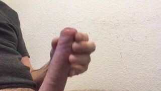 Foreskin play and wank of my precum dripping uncut cock - 11 image