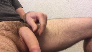 Foreskin play and wank of my precum dripping uncut cock - 2 image