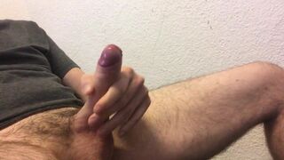 Foreskin play and wank of my precum dripping uncut cock - 6 image