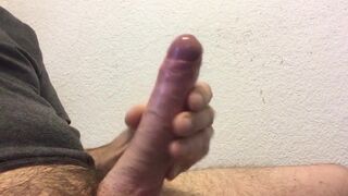 Foreskin play and wank of my precum dripping uncut cock - 8 image