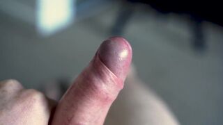 Soft to Hard playing with uncut cock - 10 image