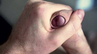 Soft to Hard playing with uncut cock - 13 image