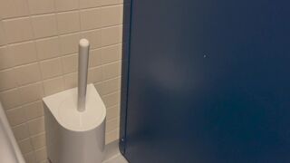 This slut sees dicks everywhere - public restroom edition - 4 image