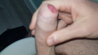 Not letting myself cum / cute jock uncut penis / slow jelqing in HD - 8 image