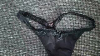 Wearing Sabrinas Thong + Cumshot