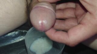Soft uncut cock slow edge leaking huge load without orgasm - 4 image