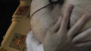 EDGEWORTH JOHNSTONE Oiled Hairy Asshole Rubbing Closeup