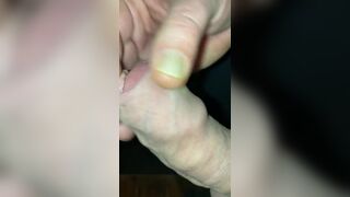 Foreskin jerk off with thick cumshot