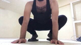 I sneaked into our neighbors empty apartment and cum on my leg