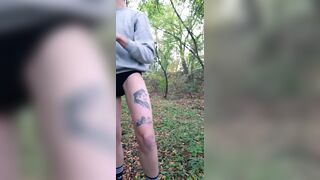 NAKED IN THE WOOD AND CUMSHOT - 3 image