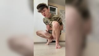 Inexperienced Soldier with Huge Cock & FLESHLIGHT FUCK / Boy Next Door / Cute / Fit / Naughty - 3 image