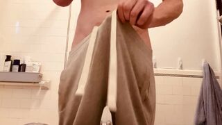 Playing with myself  while shaving-in sweatpants - 13 image
