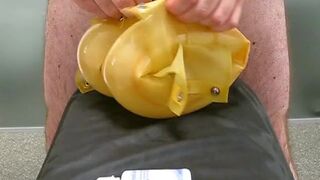 Strong ejaculation in a latex waterwing - 3 image