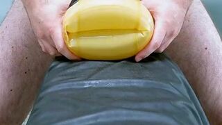 Strong ejaculation in a latex waterwing