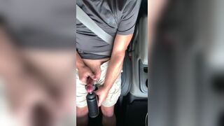 Cumming in truck with vibrator toy. - 7 image
