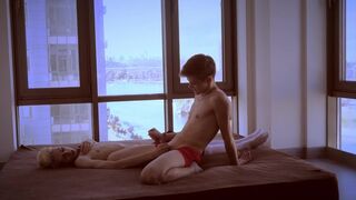 David decided to take a moment to relax with Casey